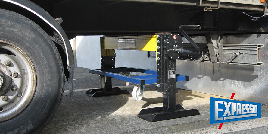 Reinforced mobile trestle for air-suspension trailers