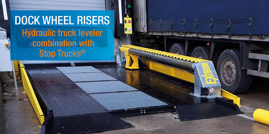 Hydraulic truck leveler combination with Stop Trucks Expresso