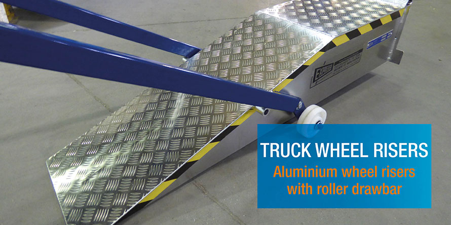 Expresso aluminium wheel risers for trucks