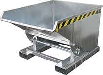 Galvanized self dumping hopper