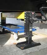 Safety trestle trailer jack