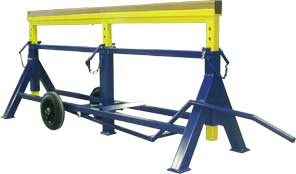 Lowered and extended trestle