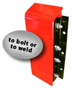 Laminated rubber dock bumpers with metal cover