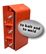 Laminated rubber dock bumpers with metal cover