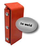 Laminated rubber dock bumpers with metal cover