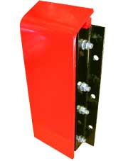 Laminated rubber dock bumper with metal cover BULA11