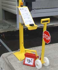 Depot system for wheel chock - Calebox Expresso