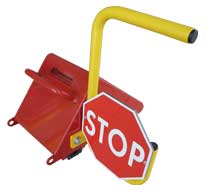 Steel wheel chock LACC001 with handle