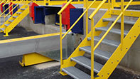 Loading dock stairs