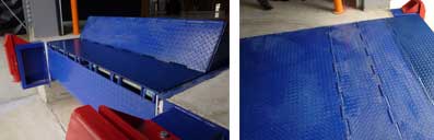 Body Guard Anti-fall dock leveler with anti-squash refuge area Expresso