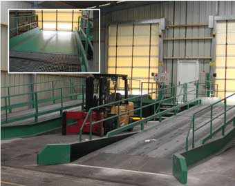 Fixed ramp + Hydraulic dock leveler incorporated 