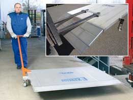 Manual loading dock boards