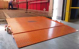Steel manual loading dock boards