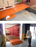 Steel manual loading dock boards