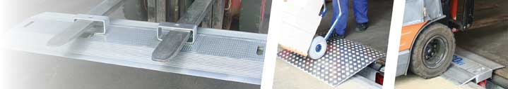Aluminium dock plates and dock boards