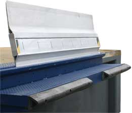 Drawbridge leveler on rail