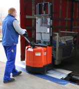 Drawbridge leveler on rail