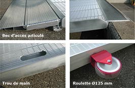 Aluminium walk ramp