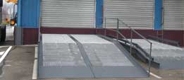 Leveling ramp for LCV
