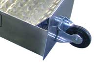 Moving wheel for wheel riser