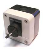 Inflatable dock shelter switch