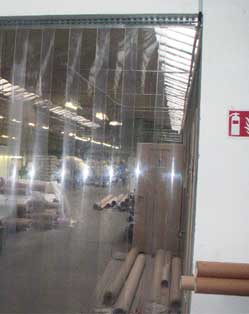 Flexible PVC strip curtain door