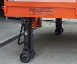 Telescoping legs with crank