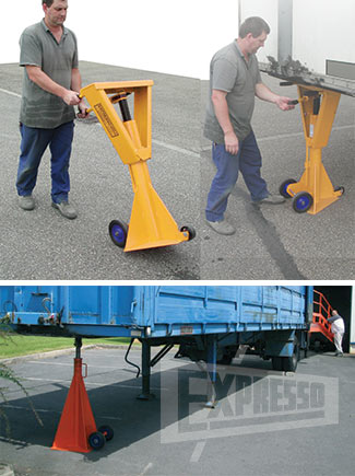 Safety trailer jack stand