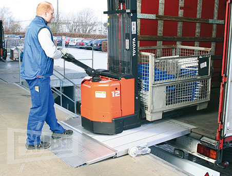 Rampe de chargement en aluminium