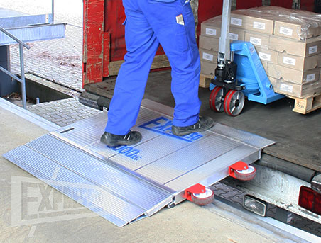 Manual loading dock boards