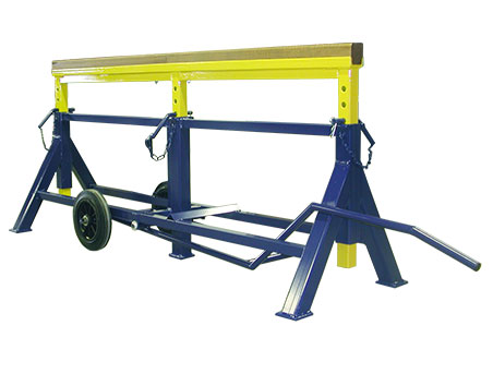 Lowered and extended trestle