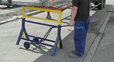 Safety trestle trailer jacks