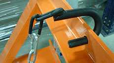 Mixed drum clamps for forklift trucks