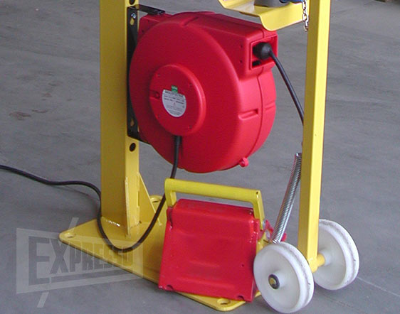 Cable reel on Cale Box docking station