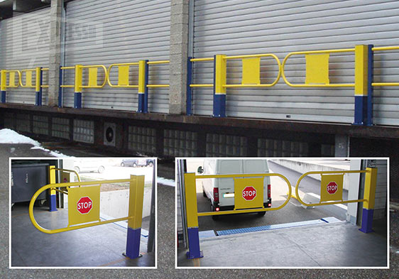 Swivelling dock barriers Expresso