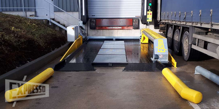 Combined Stop Trucks - Hydraulic truck leveler with widening for Stop Trucks